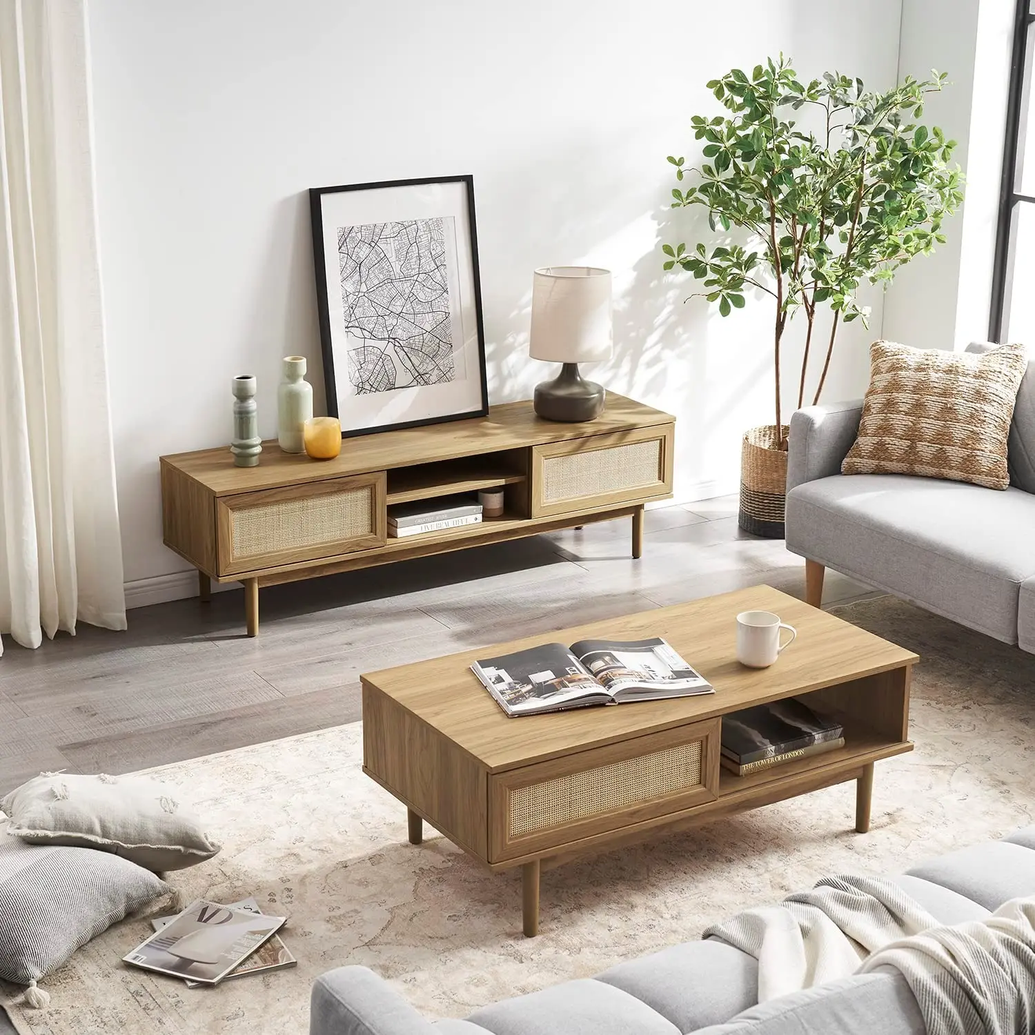 Chain stores supplier P0 P1 P2 certified PB/MDF good quality living room furniture TV stand TV table wooden tv stand