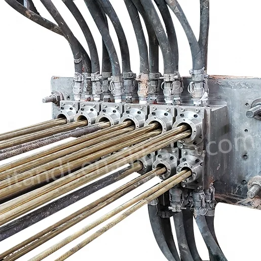 Industrial Electric Multi Head Flow Strands Servo Horizontal Continuous Casting Machine For Copper Brass Rod