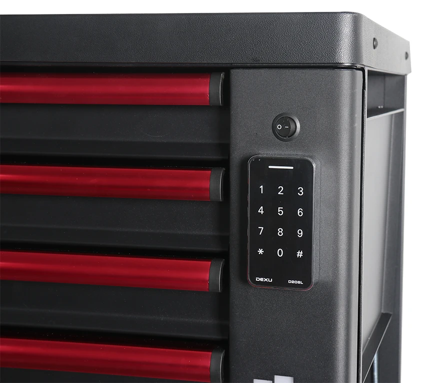 7 Drawers Stainless Steel Metal Tool Box Roller Cabinet Tool Cabinet with Combination Lock Bluetooth Tool Box for Garage Storage