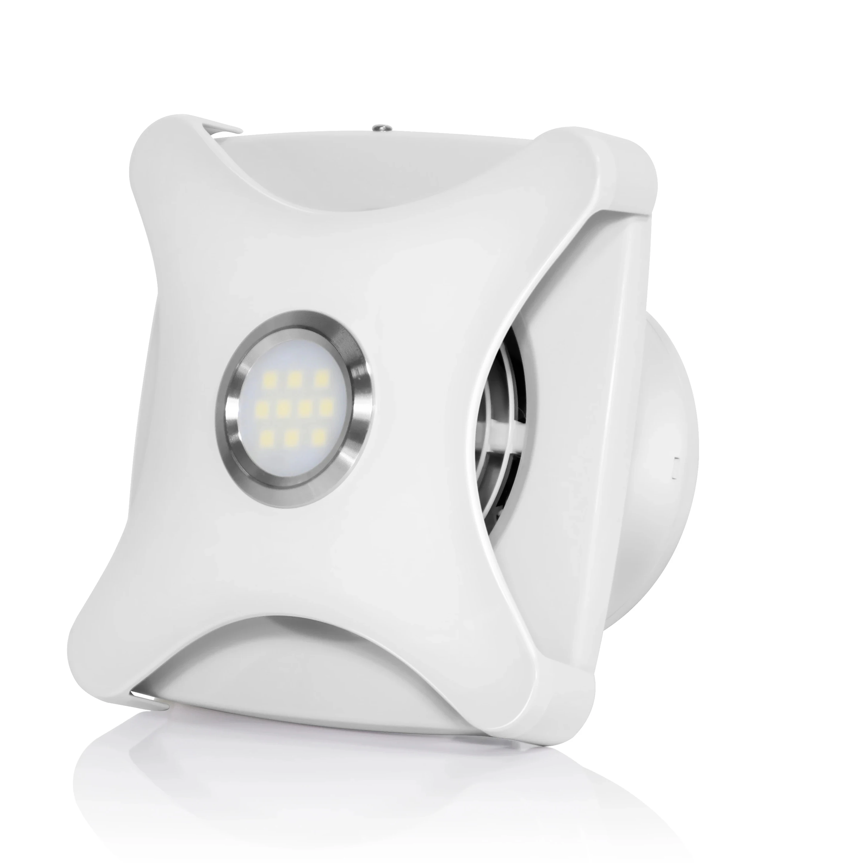 Hot sale bathroom installation led light extractor ceiling fan 100mm