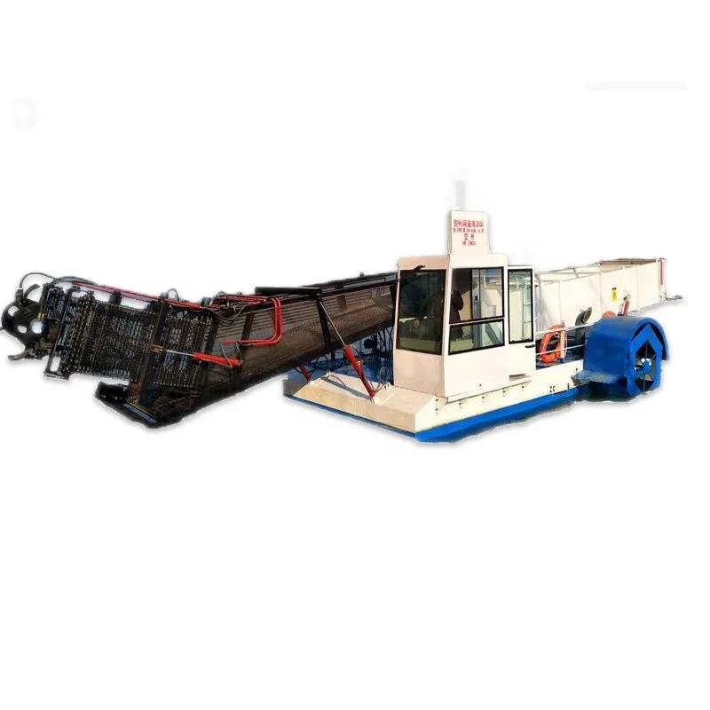 
Easy to Operate automatic aquatic weed harvester combine reed cutting boat seaweed harvesting machine 