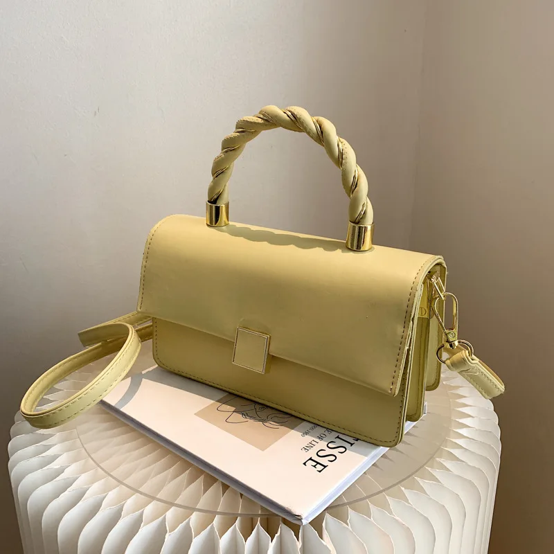 
2021 New Crossover Hot-selling Small Square Bag Fashion All-match Candy Solid Color Shoulder Bag 