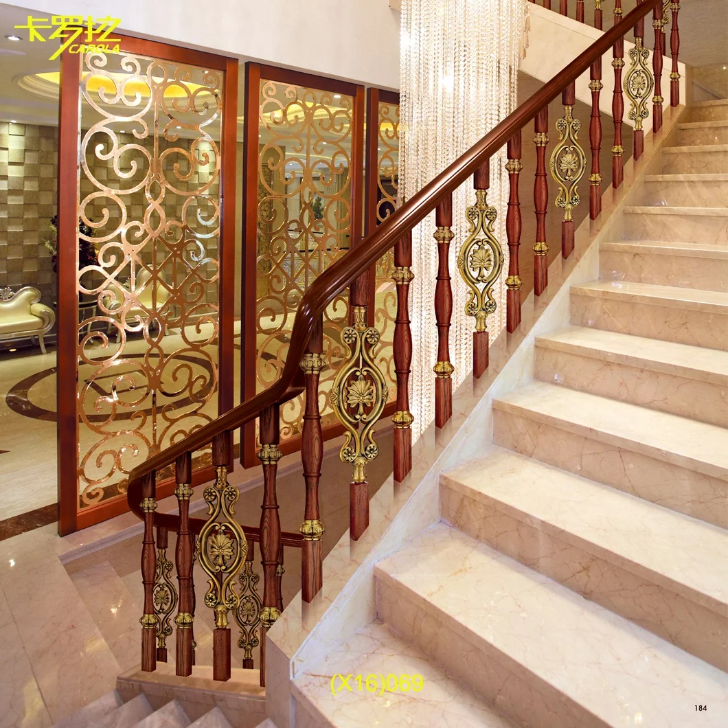 special designed aluminum and wood balcony baluster