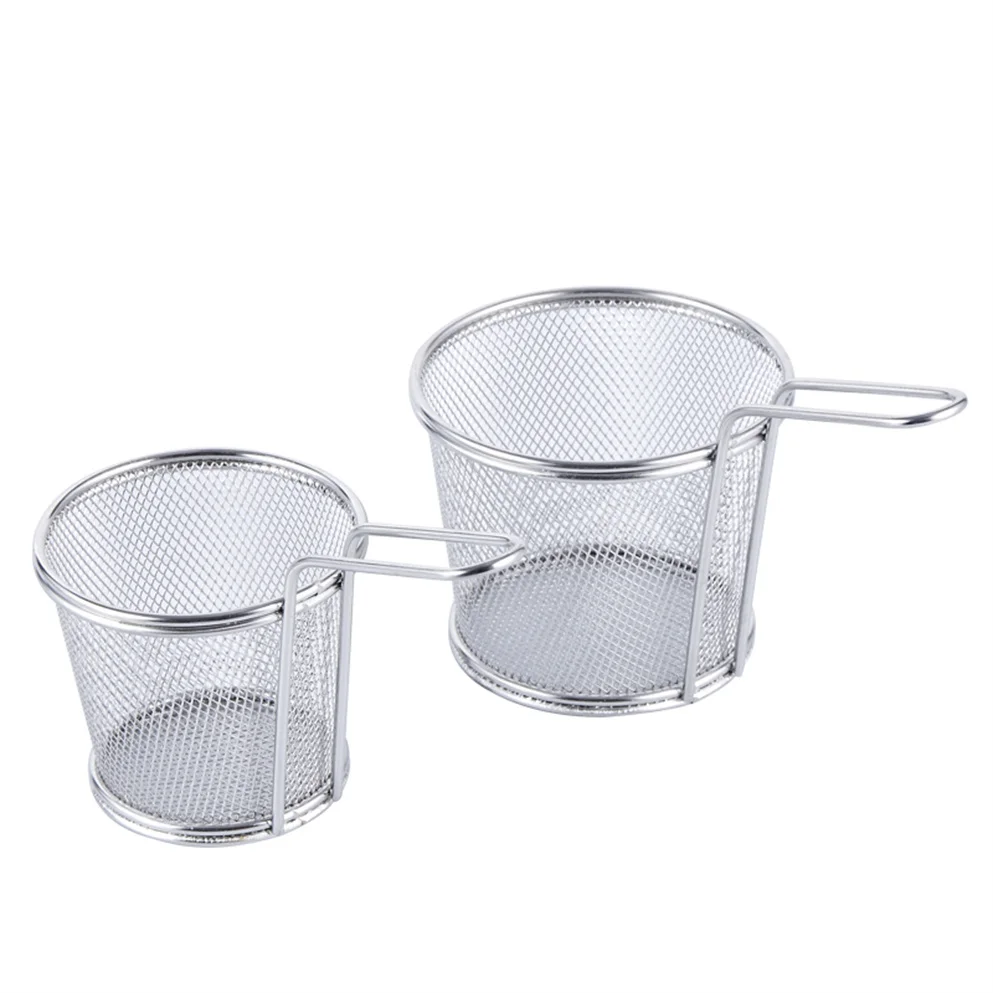 Multifunctional Kitchen Food Black Custom Deep Fryer Frying Basket For Long Fries