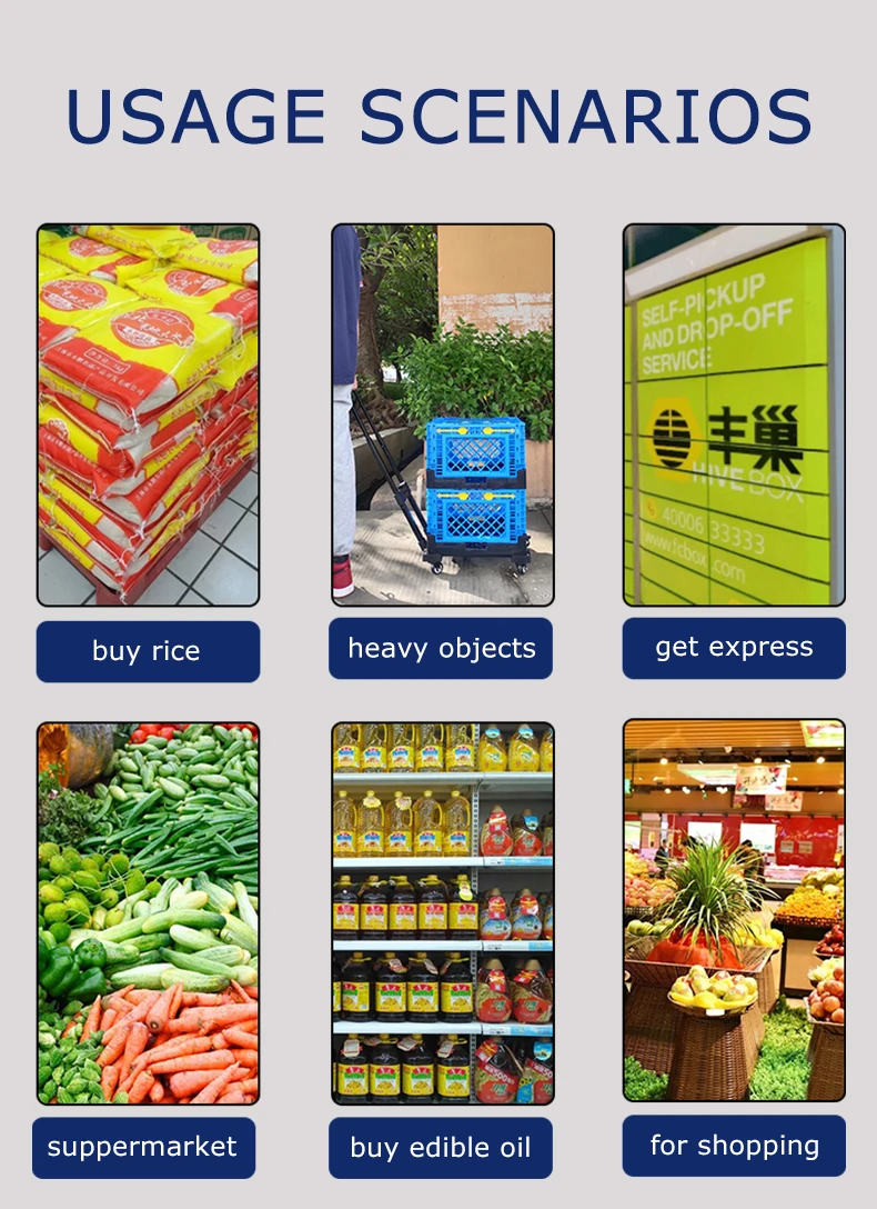 Wholesale Iron Logistics Cage Steel Hand Trucks Cart Cargo Foldable Laundry Basket Trolley Wire Mesh Cage