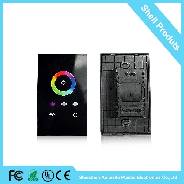 High-End высокого качества дизайн одежды стеклянный экран смарт-сенсорный выключатель света пластиковый корпус