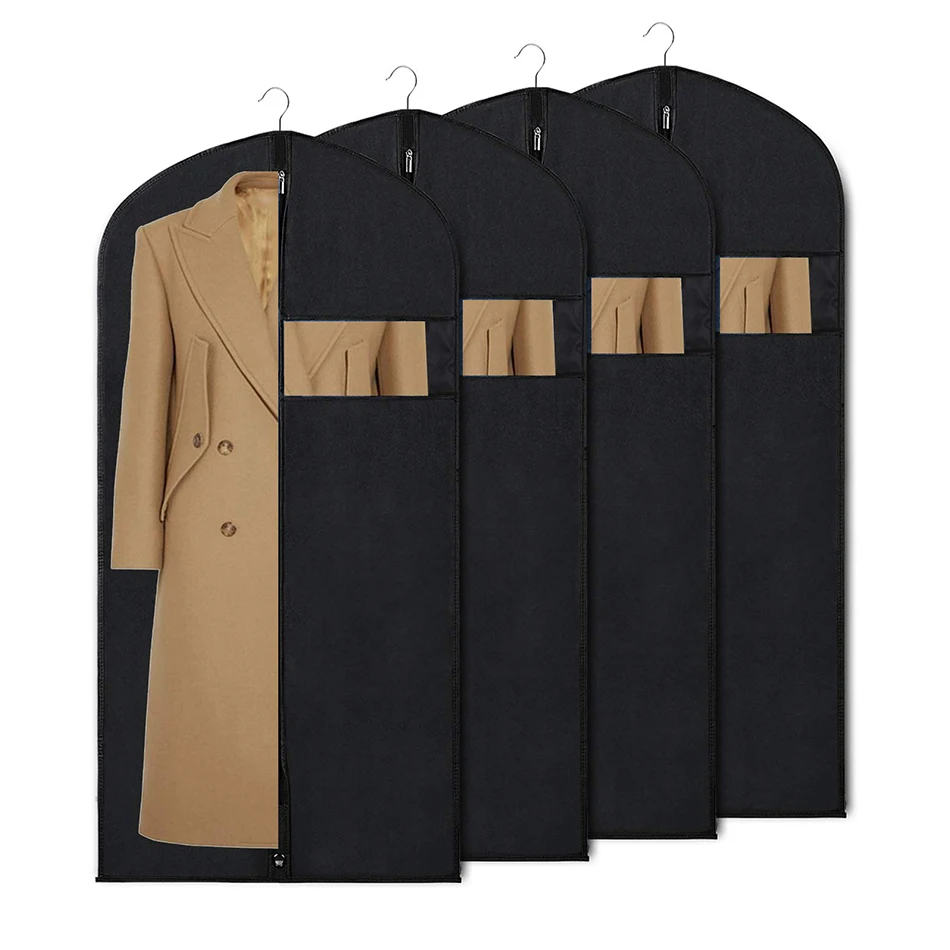 High-grade durable polyester non-woven custom logo suit dust-proof Luxury garment  bag