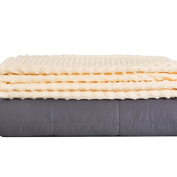 
Оптовая продажа от производителя, утяжеленное одеяло Dace для взрослых со стеклянными бусинами, с покрытием Minky Dot, 12 фунтов, 60*80 дюймов 