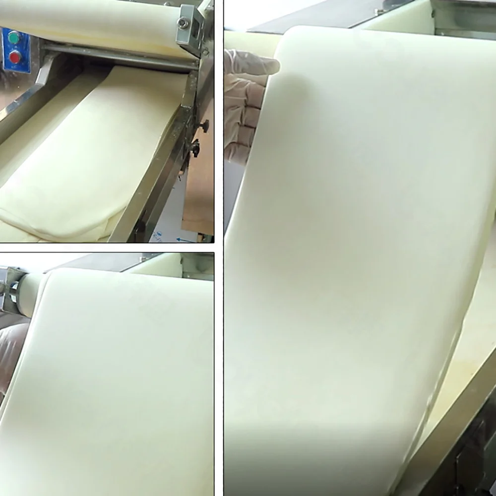 Full Automatic Stainless Steel Pizza Pastry Dough Roller Sheeter Electric Dough Roller Pressing Making Machine