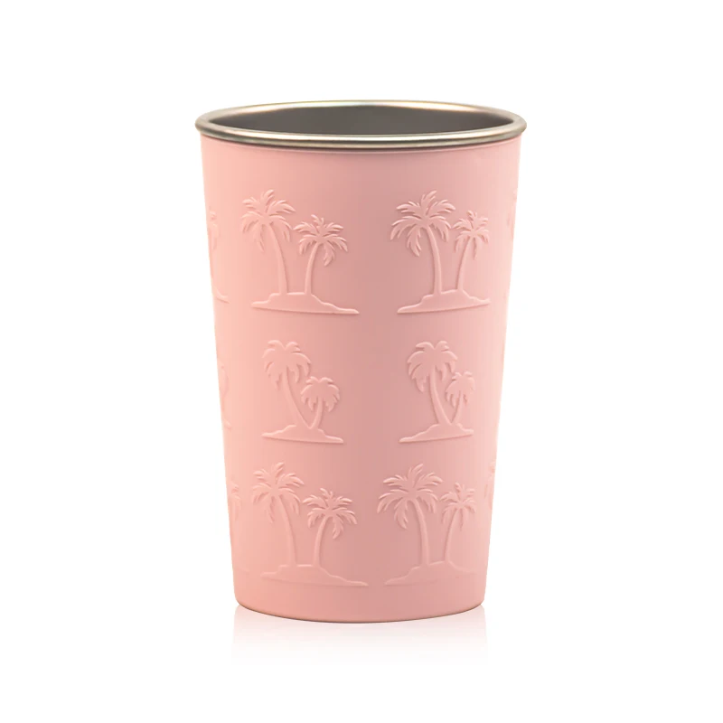 Unbreakable & Reusable 16-Ounce Silicone Drinking Cups with Steel inside for Indoor and outdoor