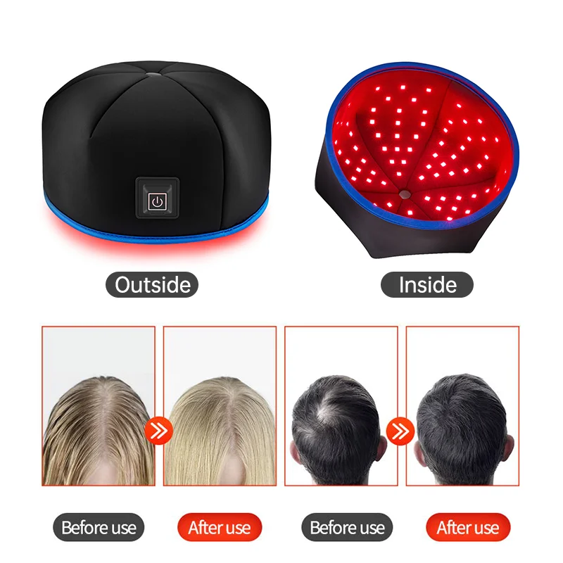 Led Red Light Therapy Cap Healthy Hair Growth Hat For Hair Scalp Regrowth