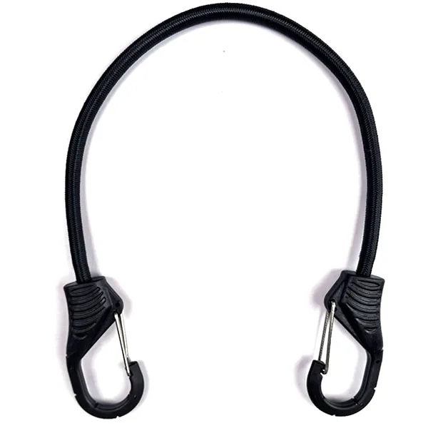 Лидер продаж, эластичный шнур для банджи 8 мм, от производителя, защитные шнуры для мотоцикла с карабинными крючками