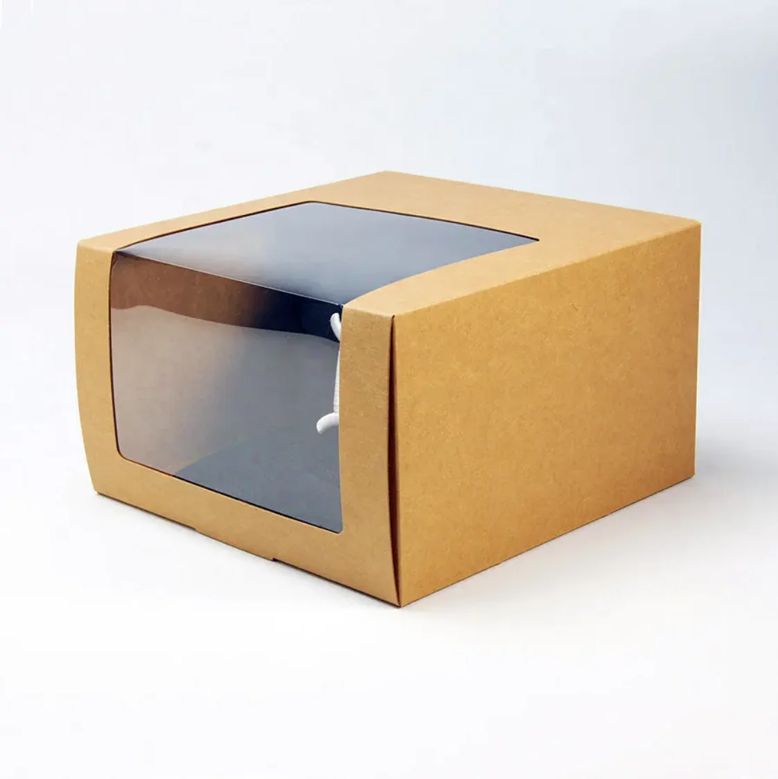 Custom Logo Eco Friendly Paper Baseball Hat Boxes Packaging Baseball Window Gift Box For Magnetic Paper Foldable Gift Box