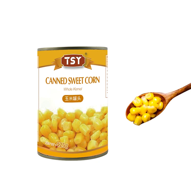 High Quality Natural Canned Corn Food Vegetables Yellow Sweet Corn Canned