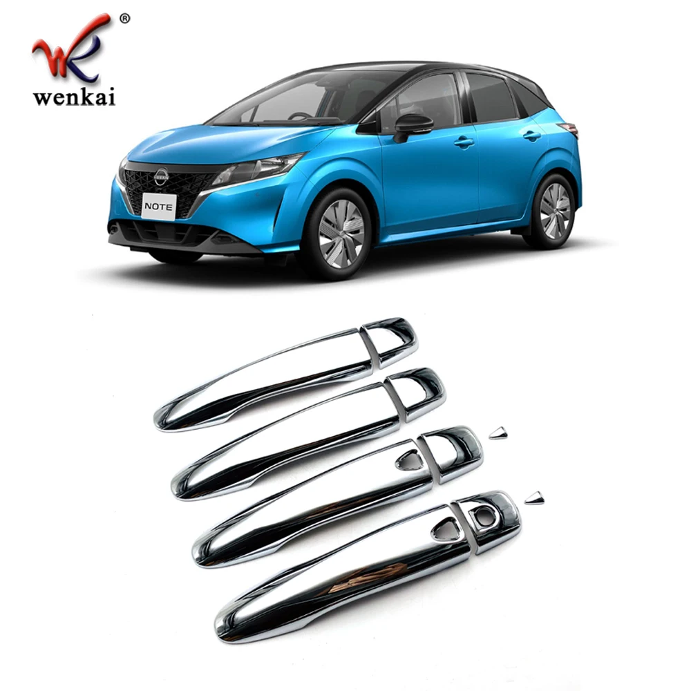 Abs Chrome Side Door Handle Cover Trim For Nissan Note E13 2021 2022 Car Accessories