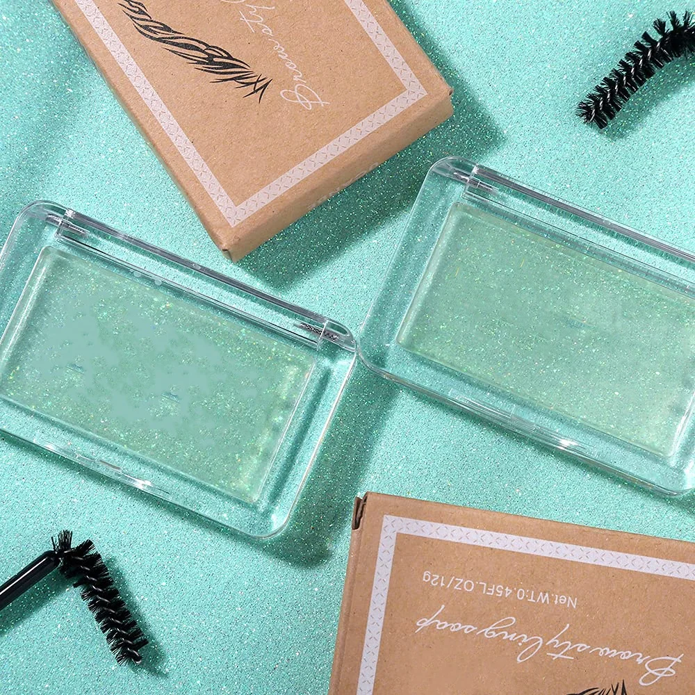 2PCS Eyebrow Soap Kit Brow Styling Soap for 4D Eye Brow Makeup Long Lasting Waterproof Smudge Proof Eyebrow Cosmetics