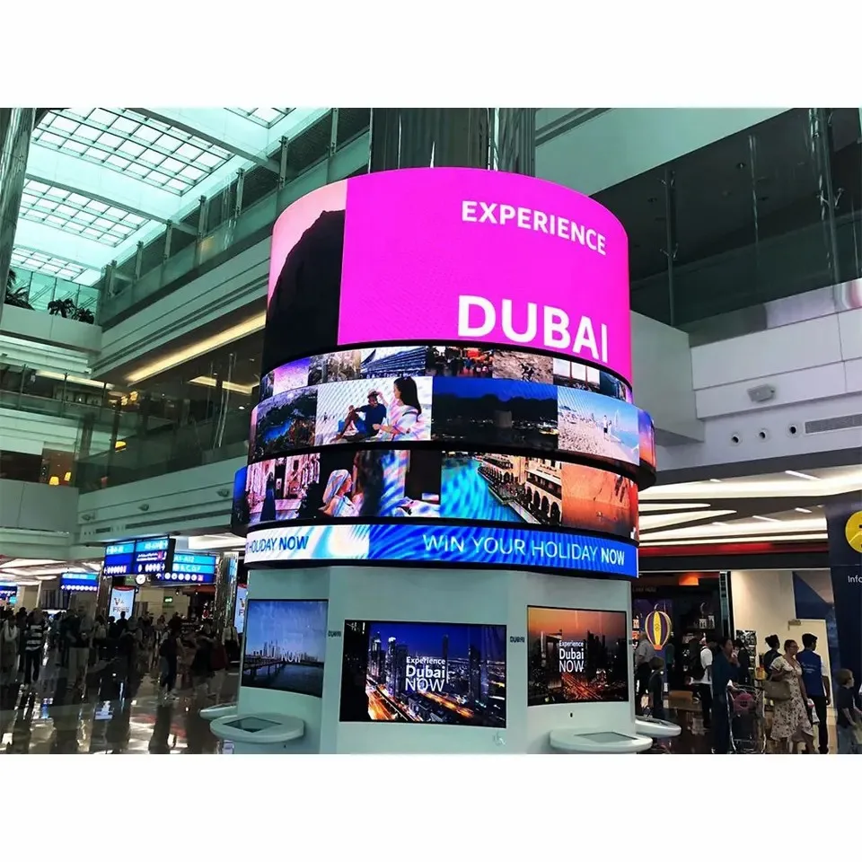Customized Indoor Outdoor Wall Flexible Video Led Display Soft Led Screen Wall Flexible Curve Led Panel Screen