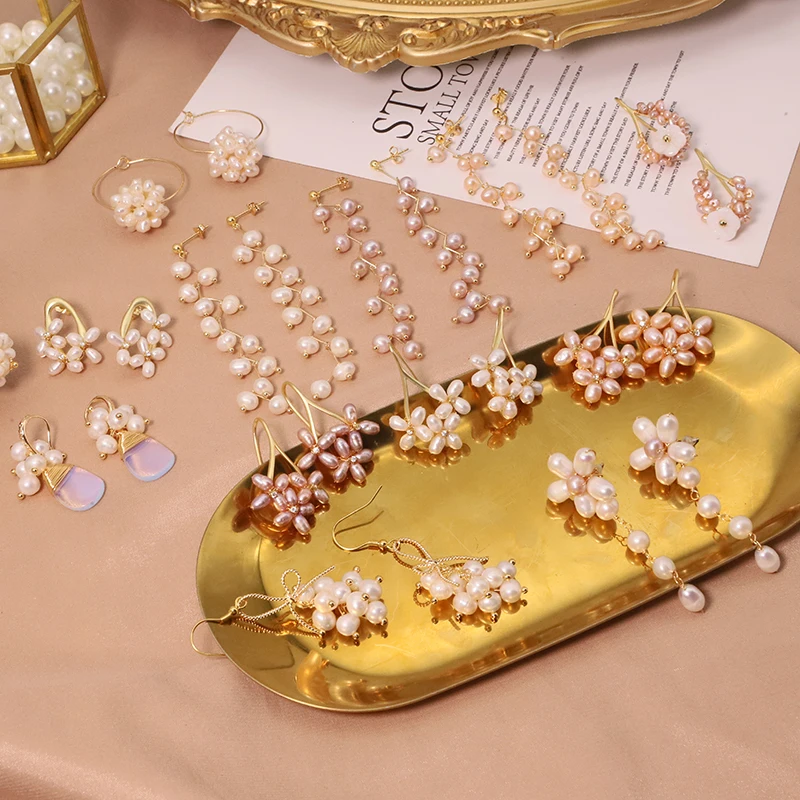 Висячие серьги с натуральным жемчугом для женщин, свадебные и Помолвочные висячие серьги, новинка 2022, модные ювелирные изделия, оптовая продажа