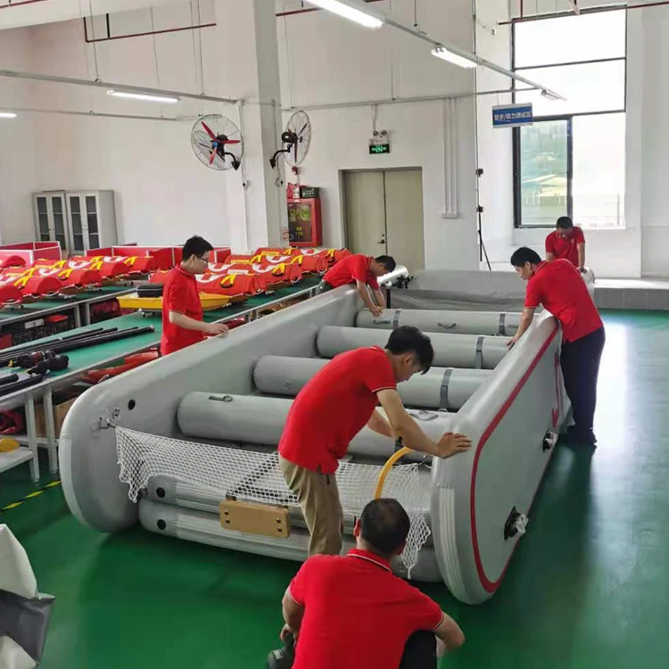 JHW 6-meter long large inflatable transport ship made in china Shenzhen factory large rubber rescue transport boat