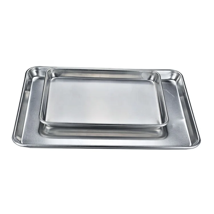 Professional Aluminum Sheet Pan for Baking Cookie Sheet Tray Durable Small Baking Trays for Oven Aluminum Baking Sheet