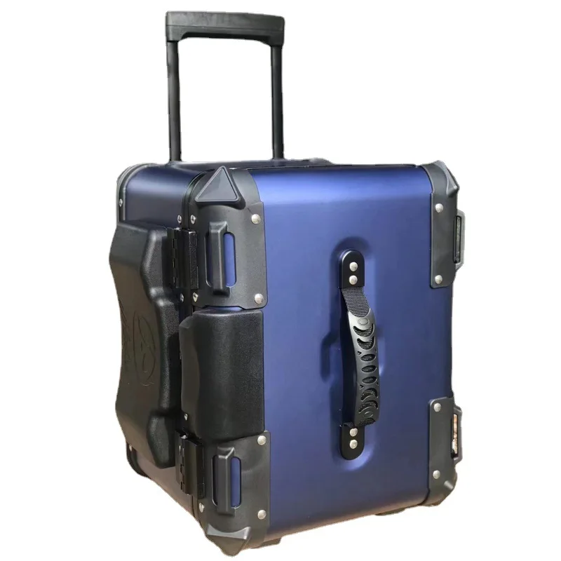 Motorcycle aluminum magnesium alloy tailgate, scooter trunk, detachable aluminum box, large capacity luggage compartment