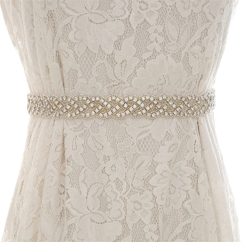 Bridesmaid Dresses Belts Rhinestone Wedding Dress Belt Wedding Accessories Bridal Ribbon Sash Belt