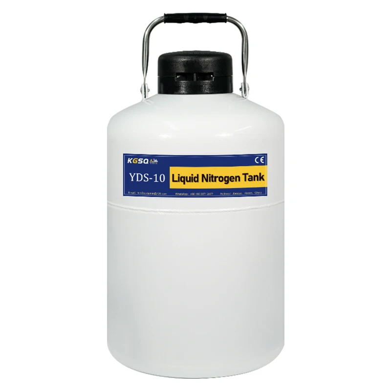 10L Small Capacity Cylinder Aviation Aluminum dewar Cryo Tank Liquid Nitrogen Biological Storage Container