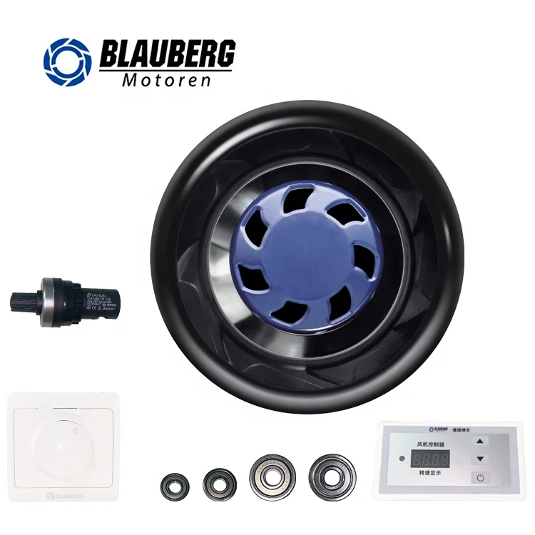 Blauberg IP55 High Pressure Industrial Dc Backward Centrifugal Fan With EC Motor