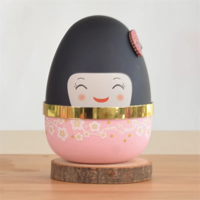 The New Japanese Hefeng Home Decoration Japanese Doll  Wooden Toy Gift Items Music Box