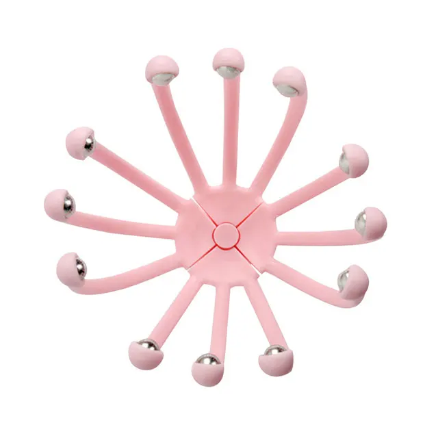 Multi-functional octopus ball massager, easy to relax acupoint scratch back and scalp