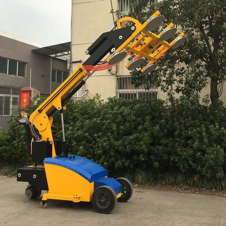 china 12ton hydraulic manipulator lifting machine mobile electric suction handling robot arm for glass mounting installation