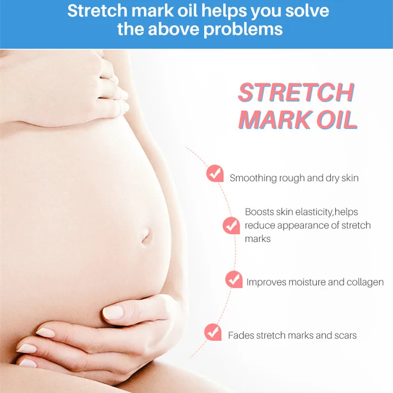 Private Label OEM Customization Repair Stretch Obesity Massage Oil stretch mark oil