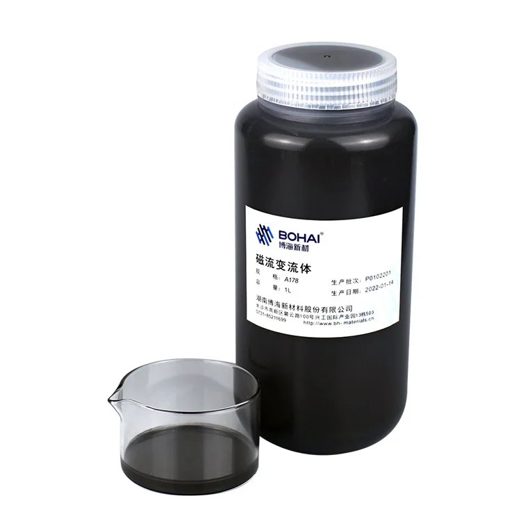 Smart materials Cushioning shock absorption anti-settling high shear stress magnetorheological fluid A178 MRF