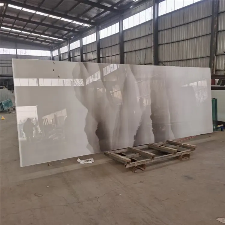 Customized interior decorative 3mm-19mm laminated picture Art glass for partition wall