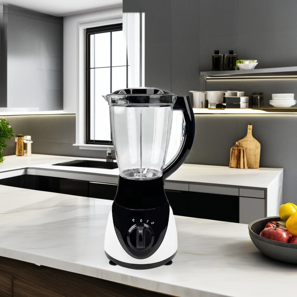 2 In 1 4 Speeds 1.5L Plastic Jar High Quality Electric Blender Table Blender Multifunctional Blender