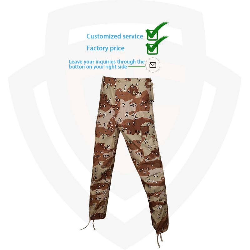 Doublesafe bdu Style Desert chocolate chip Camo uniform Tactical Uniform Clothing Tactical Clothes Camouflage Suit Clothing Wear