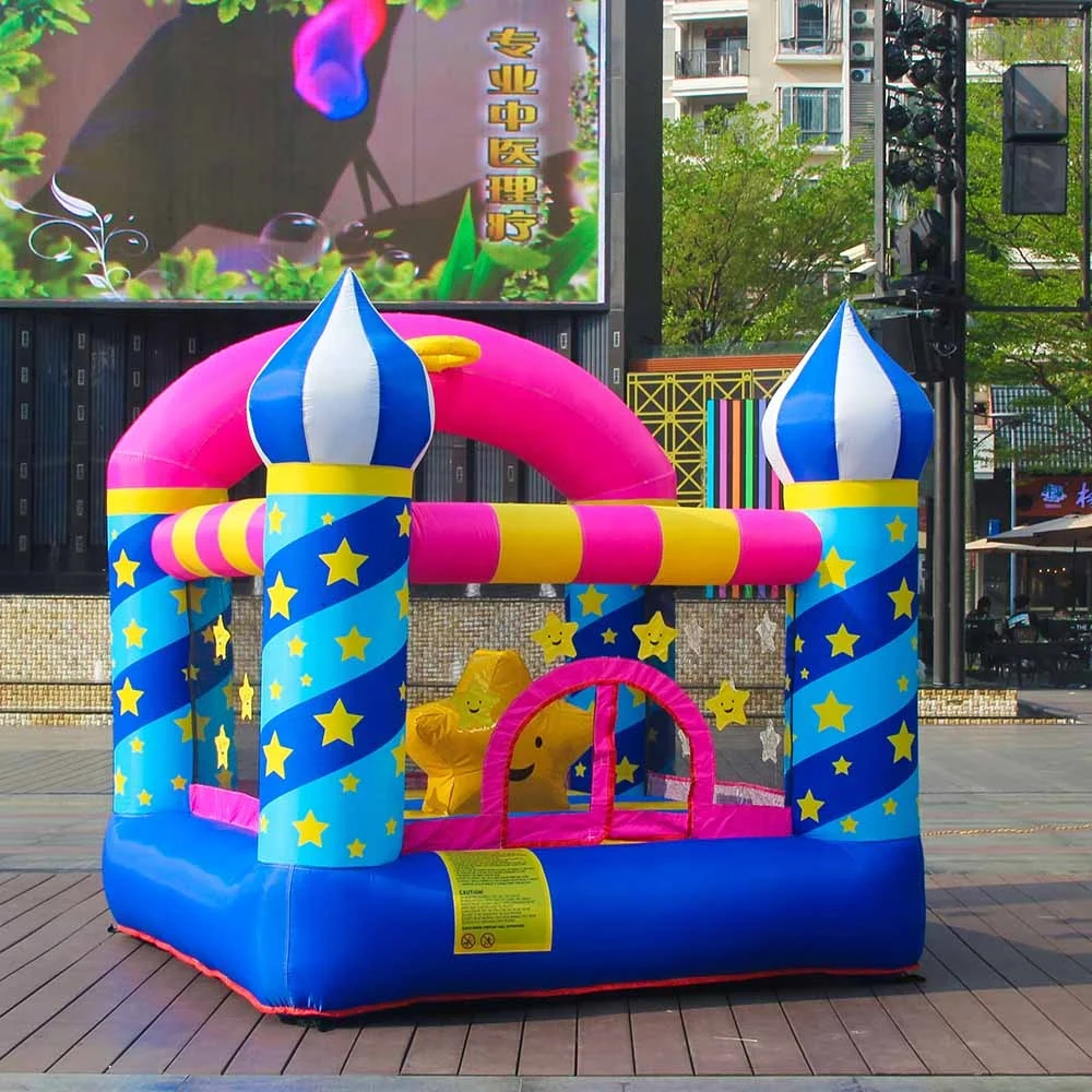 New Cheap Wholesale Kids Small Indoor Air Jumping Combo Moon Inflatable Bounce House for Sale China