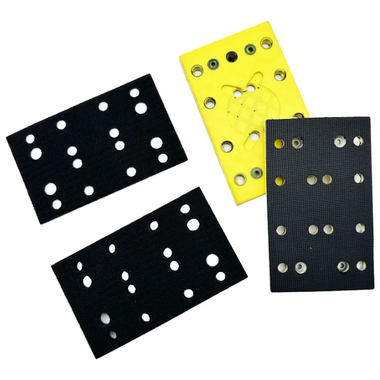 80*130mm 16 Holes Soft Interface Hook and Loop Sanding Cushion Sponge Protective Protection Pad for  489252 RTS 400