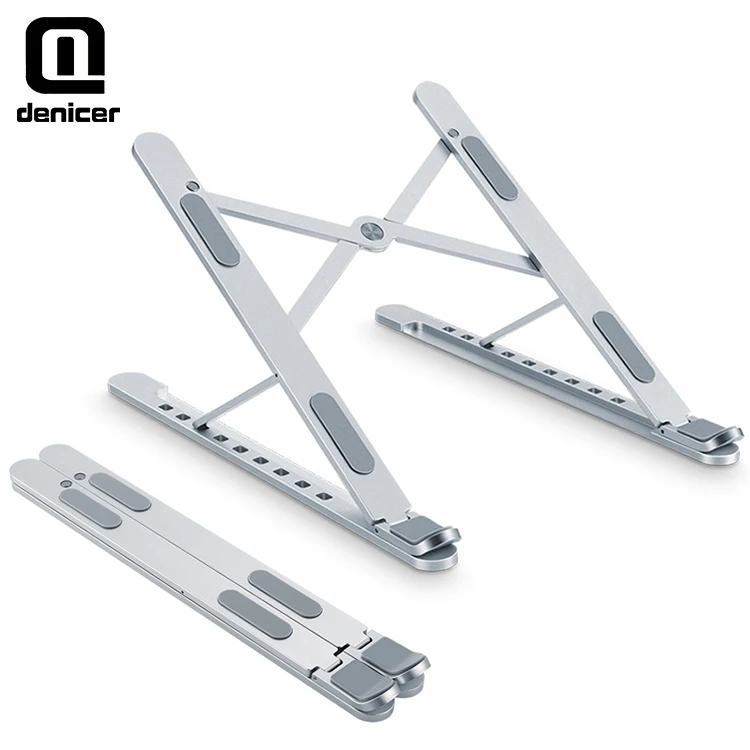 2021 Portable Adjustable Notebook Holder Mini Folding Laptop Computer Table Stand