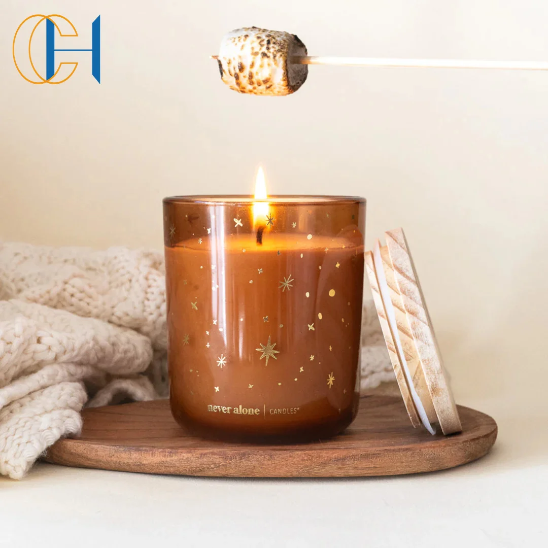 C&H Top Selling Luxury Private Label Custom Scented Soy Wax Glass Jar Candles