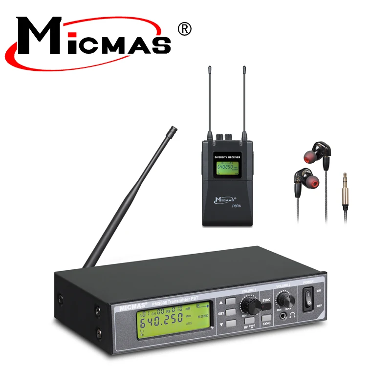 New Design true diversity ear monitor system professional for stage performance