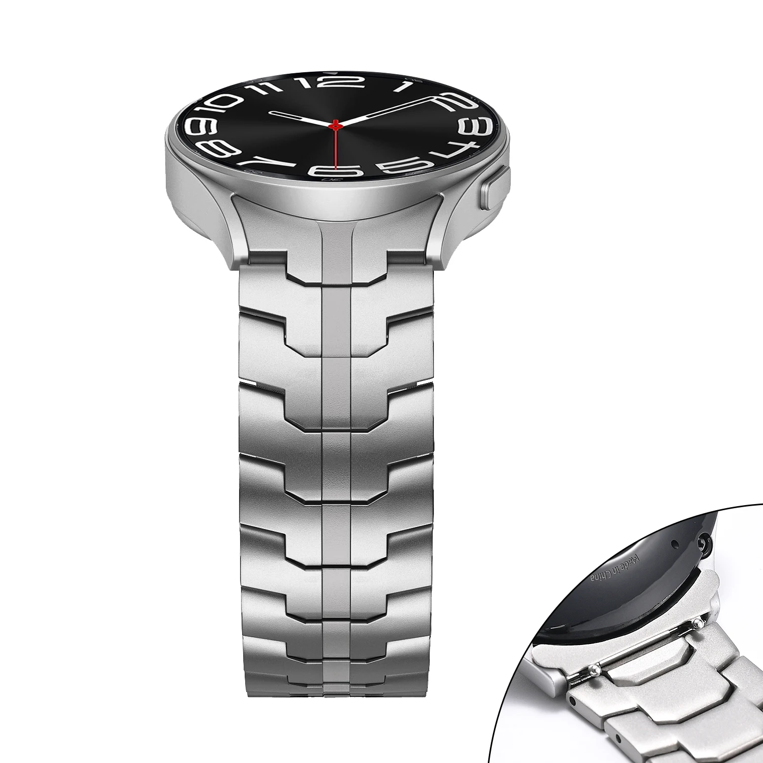 20mm Quick Release Solid Stainless Steel Metal Watch Band For Samsung Galaxy watch 6 40mm 40mm 43mm 47mm Watch Strap