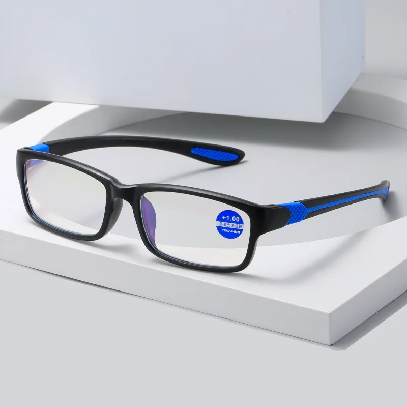 high quality unbreakable cheap sport presbyopia anti blue light reading glasses for women men