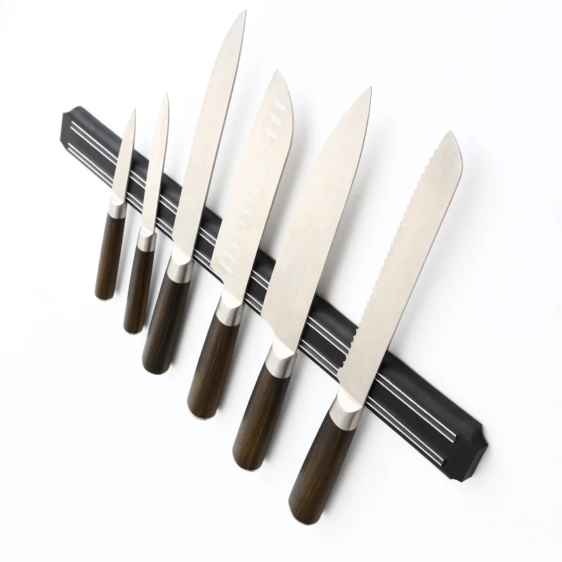 Home Kitchen Magnetic Knife Block Rack Storage Holder