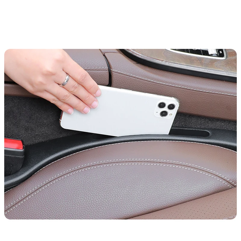 Universal Elastic Leather Grain Console Car Seat Gap Filler Custom Model Cover for Auto Accessories Interior Decor