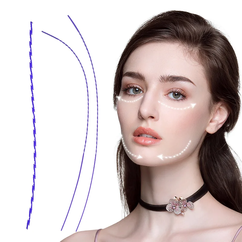 Face V Lift Eyebrow Lifting Cog Thread Medical Improves Wrinkle Eye Wrinkle Filler Skin Firming PDO Fishbone Thread