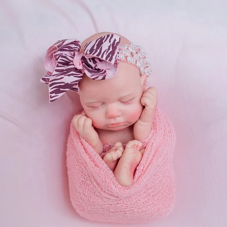 New Hot Top Quality Customizable Realistic 31Cm 1.2Kg Twins Lifelike Feel  Silicone Reborn Baby Dolls for Sell Sleeping Baby