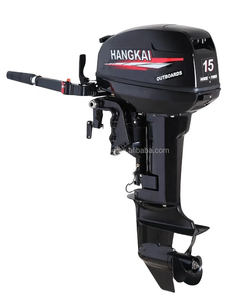 Новые популярные HANGKAI 15HP 2 тактный бензиновый двигатель лодка лодочный мотор