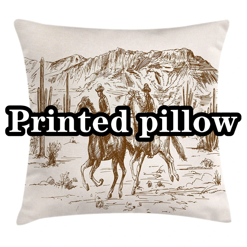 New design print picture on cheap bridal gifts leopard printing satin Printed pillow with great price