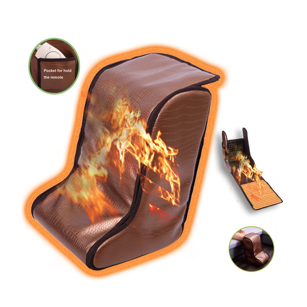 FCC CE Pop relax thermal tourmaline heated stone foot therapy portable massage sauna blanket mat infrared far heating pad mats